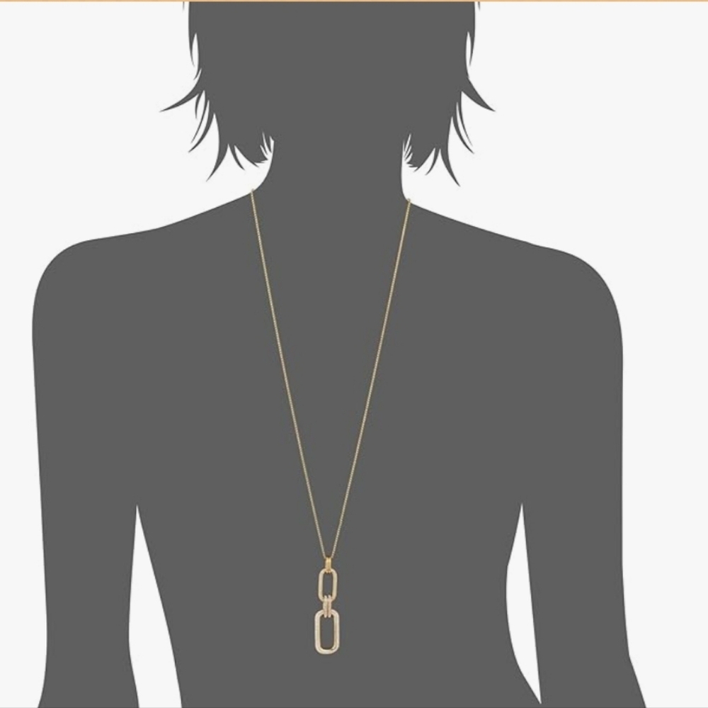 Michael Kors Iconic Links Statement Necklace Euc - image 2